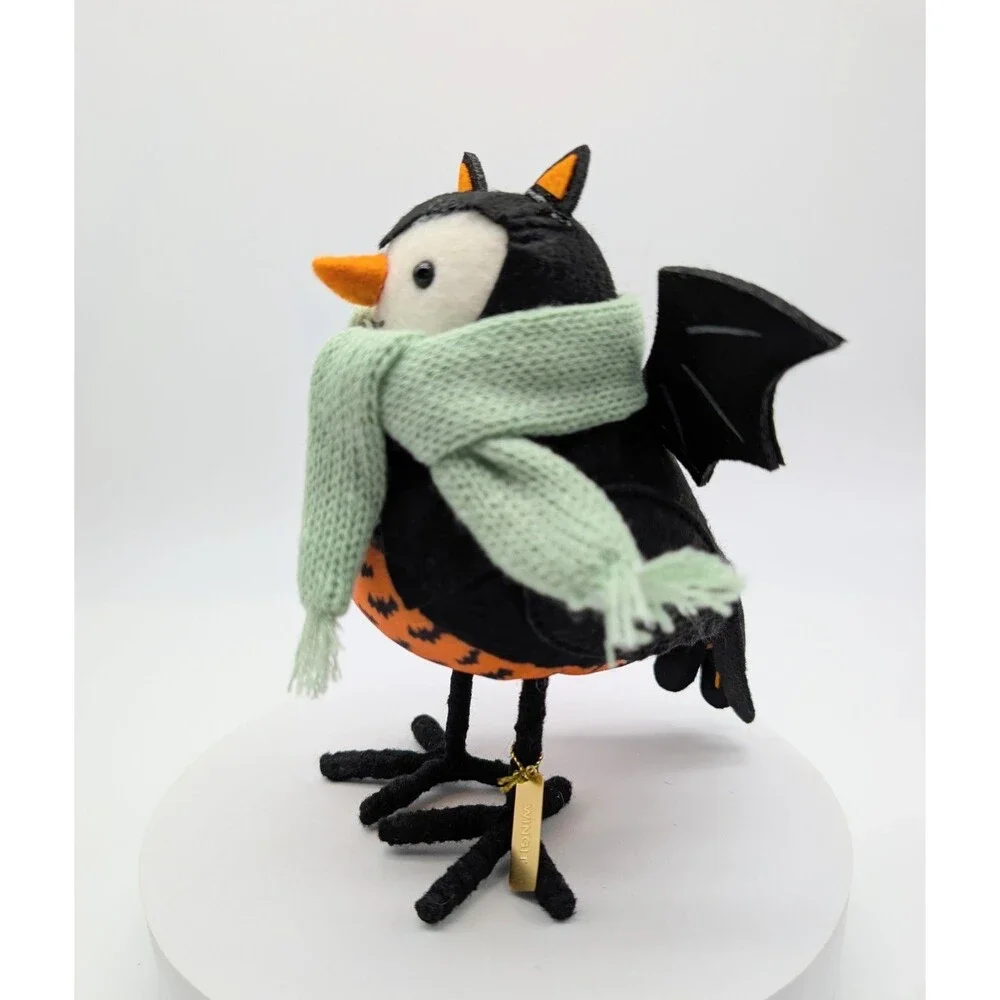 Target Featherly Friends Spritz Halloween Wingit Bat 2022 Felt Bird Black Orange